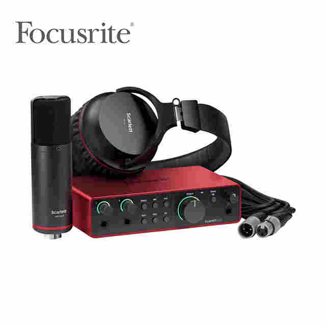 Focusrite Scarlett 2i2 Studio 錄音介面套裝組 第四代