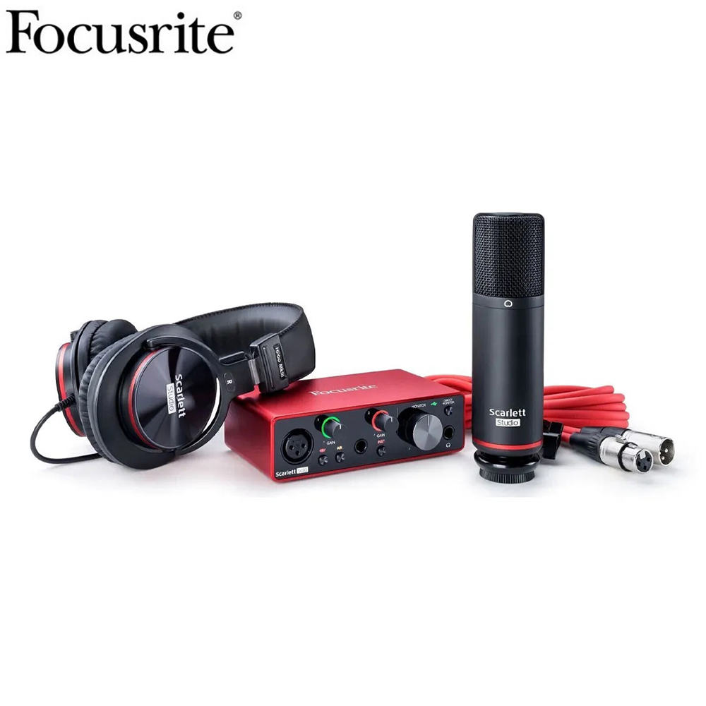 『Focusrite 錄音介面』Scarlett Solo Studio (3rd Gen) 錄音介面套組 / 公司貨保固