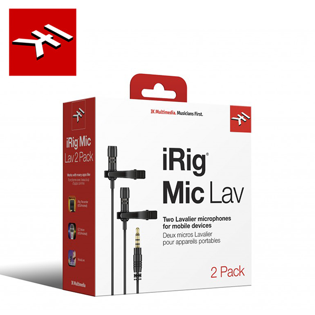IK Multimedia iRig Mic Lav 2 Pack 專業移動領夾式麥克風 兩入套裝