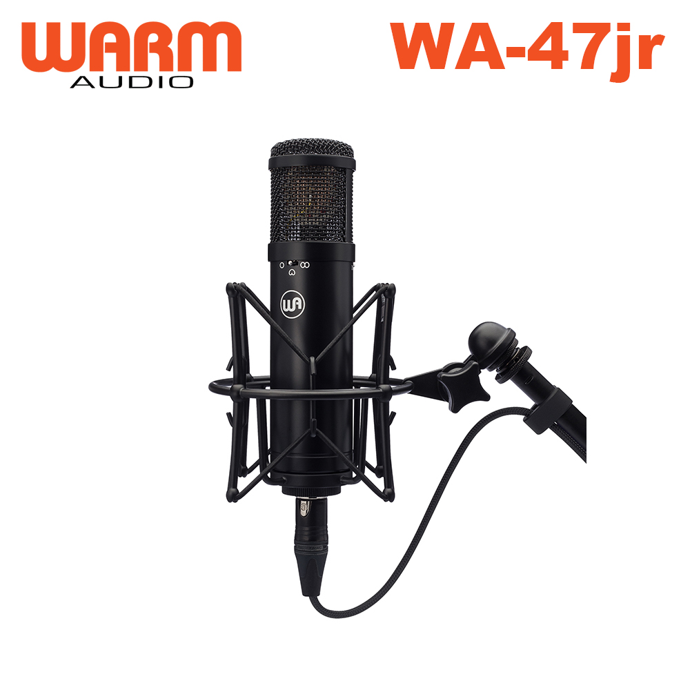 Warm Audio WA-47jr 電容式麥克風 三指向性收音 黑色 公司貨