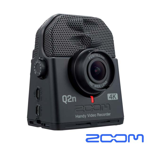 ZOOM Q2n-4K 手持攝錄機 ( 支援4K錄影 )｜超廣角直播攝影機