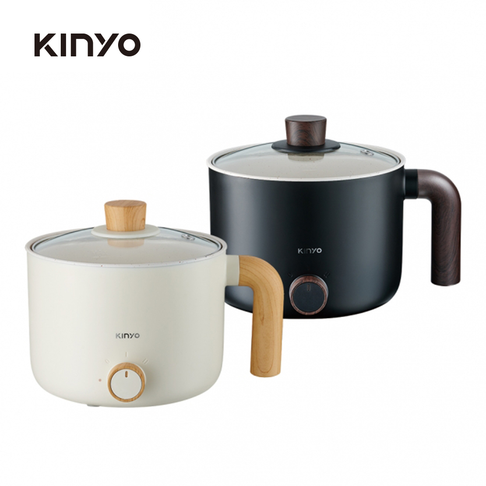 【KINYO】多功能陶瓷美食鍋 FP-0876(兩色可選)