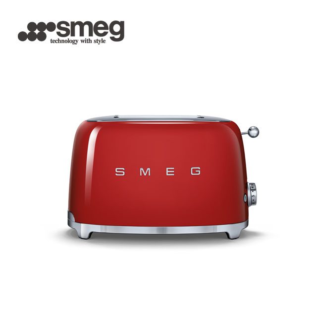 義大利SMEG2片式烤麵包機-媚惑紅