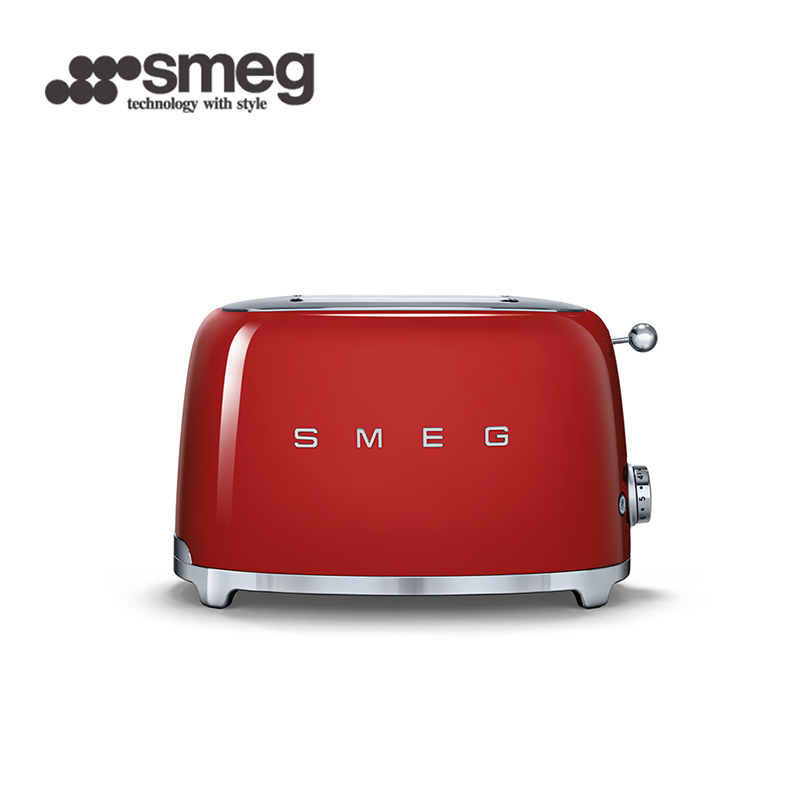 SMEG 義大利2片式烤麵包機-媚惑紅