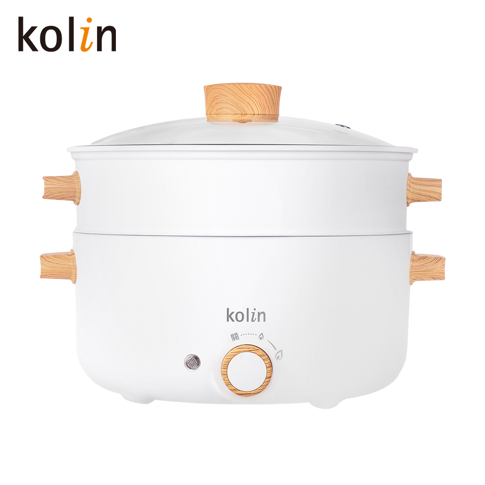 【Kolin歌林】3L多功能蒸煮料理鍋 KHL-SD2366-霜皚白