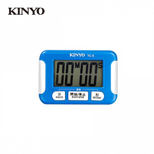 KINYO電子式正倒數計時器TC5BU(藍)