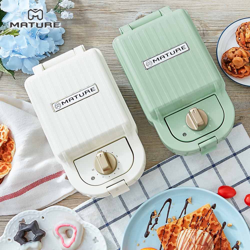 MATURE 美萃 熱壓三明治鬆餅機 CY-1622(搭任選一款造型烤盤)