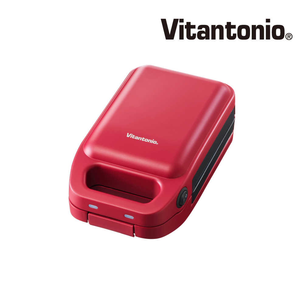 【Vitantonio】厚燒熱壓三明治機 VHS-15B-R(熱情紅)