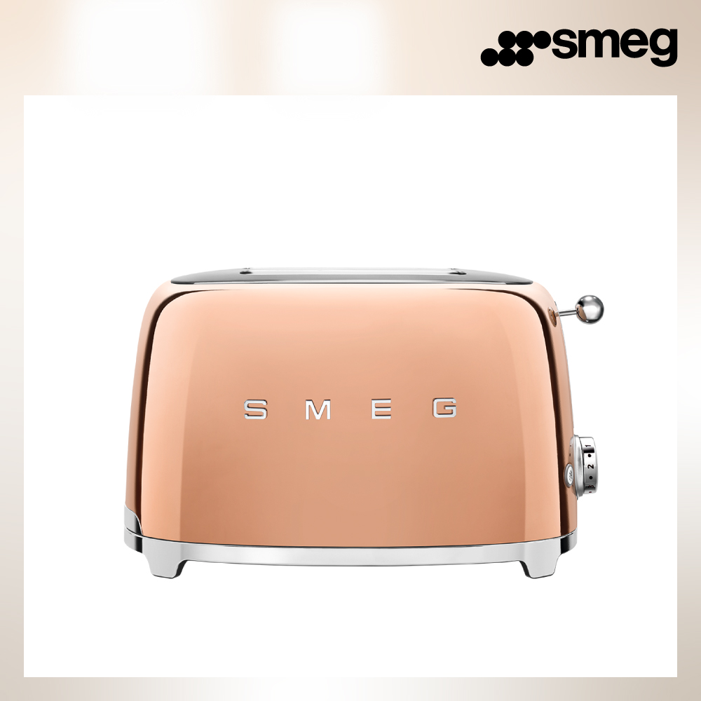 SMEG 義大利2片式烤麵包機-玫瑰金