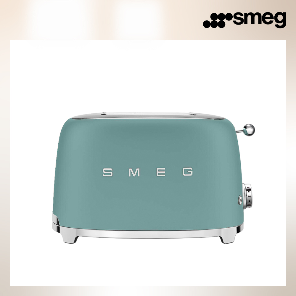 SMEG 義大利2片式烤麵包機-琉璃綠