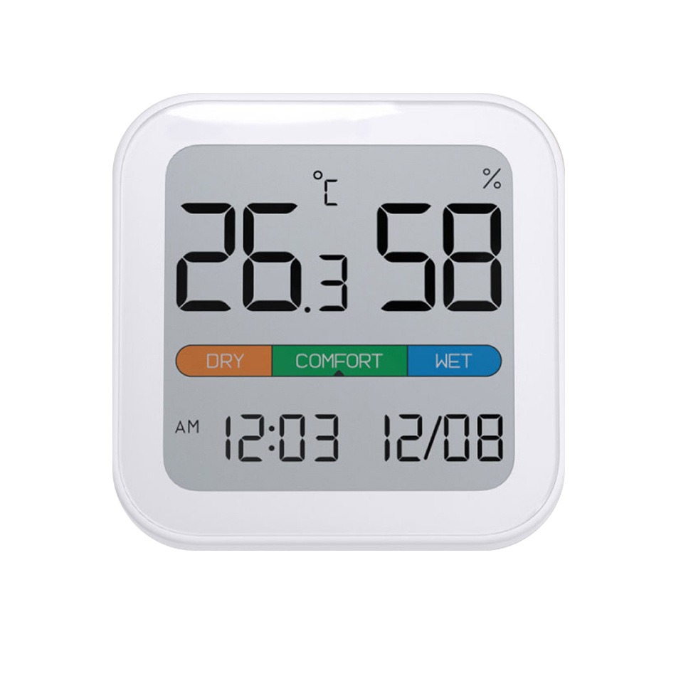 【米物】優享溫濕度時鐘S210 濕度計 大螢幕 時鐘 監測 溫度 濕度 室內溫度計