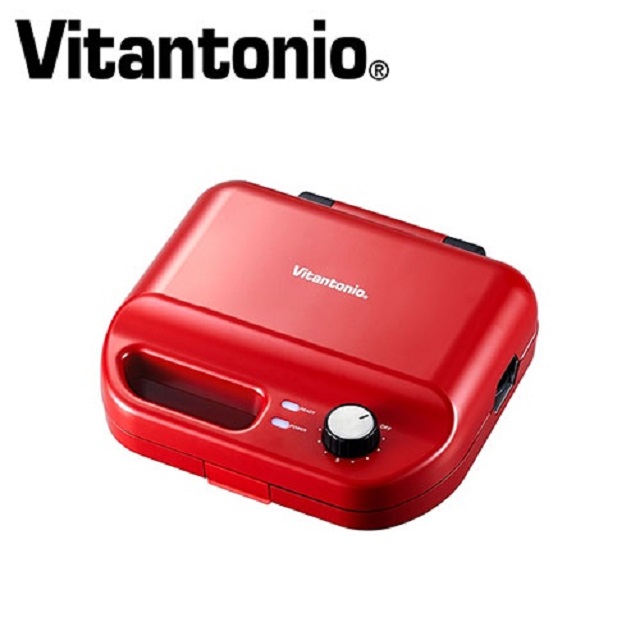 日本Vitantonio 小V多功能計時鬆餅機 (熱情紅 VWH-50B-R)