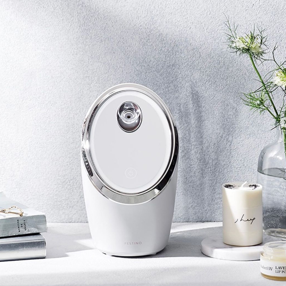 Festino Nano Steamer奈米潔顏蒸臉器 SMHB-033 簡約白