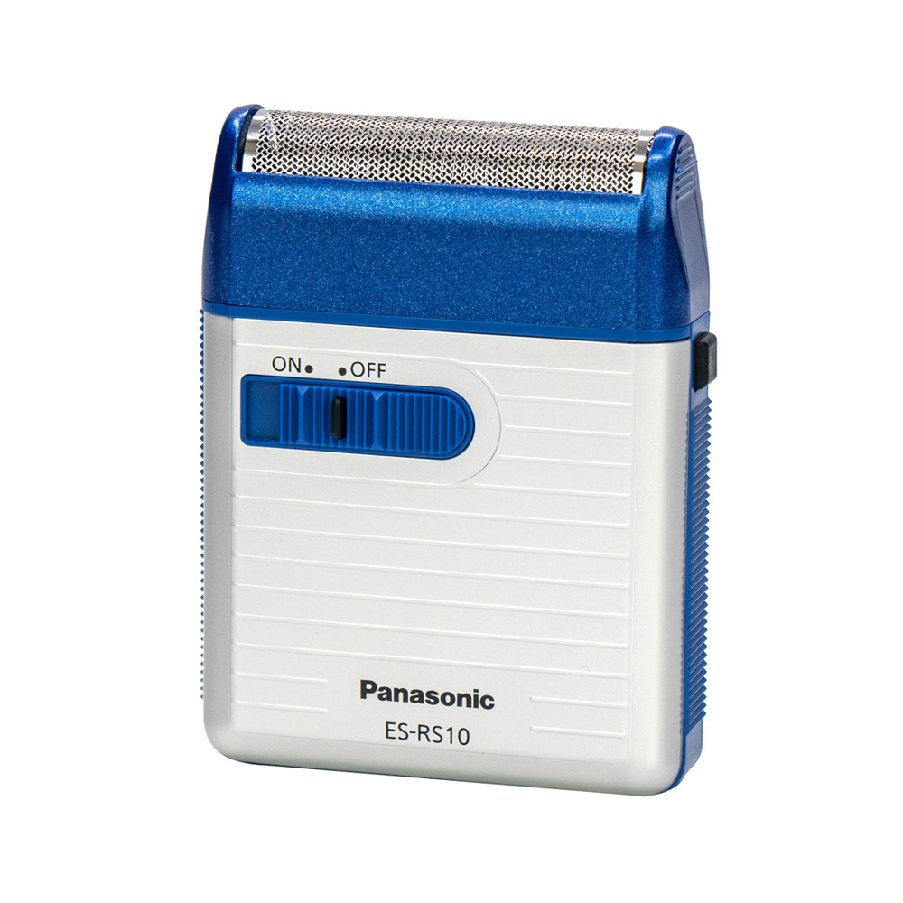 【Panasonic 國際牌】日本製 迷你便攜式電動刮鬍刀-藍(電池款 附清潔刷)