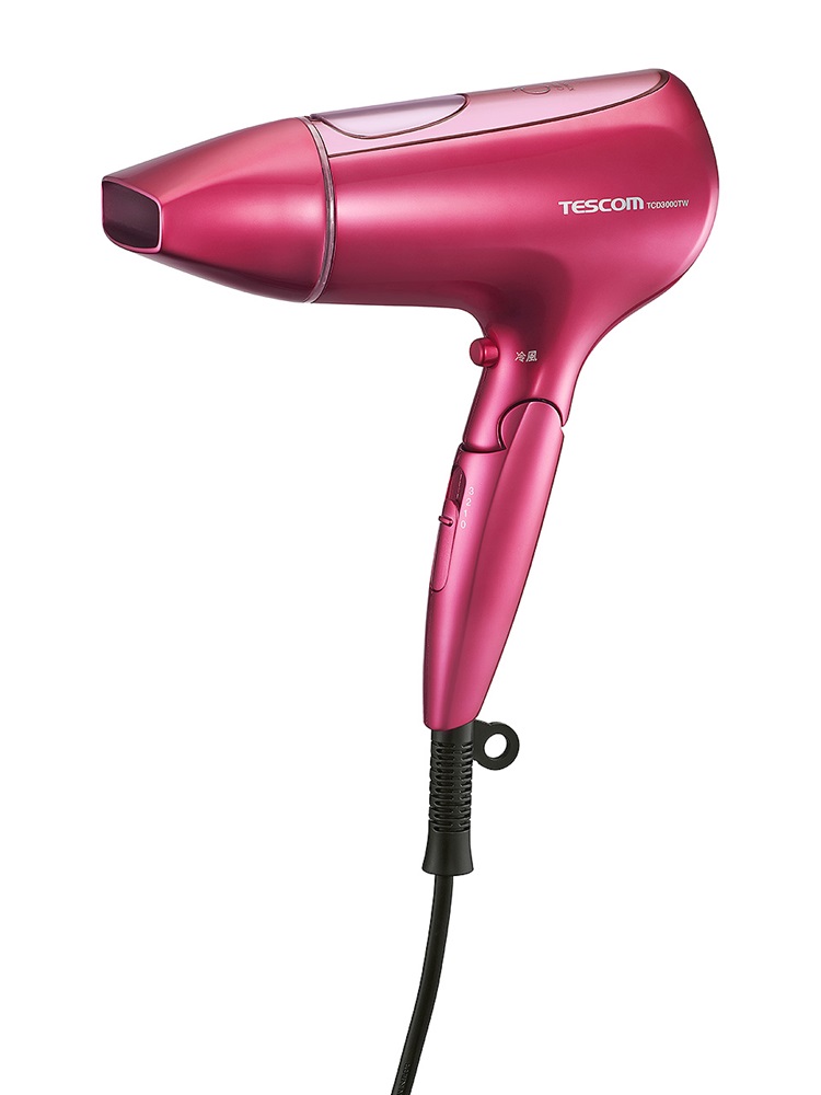 TESCOM膠原蛋白吹風機TCD3000TW 國際電壓 負離子 大風量 可折疊 桃紅色