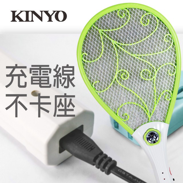 KINYO外接式充電小黑蚊電蚊拍CM2230