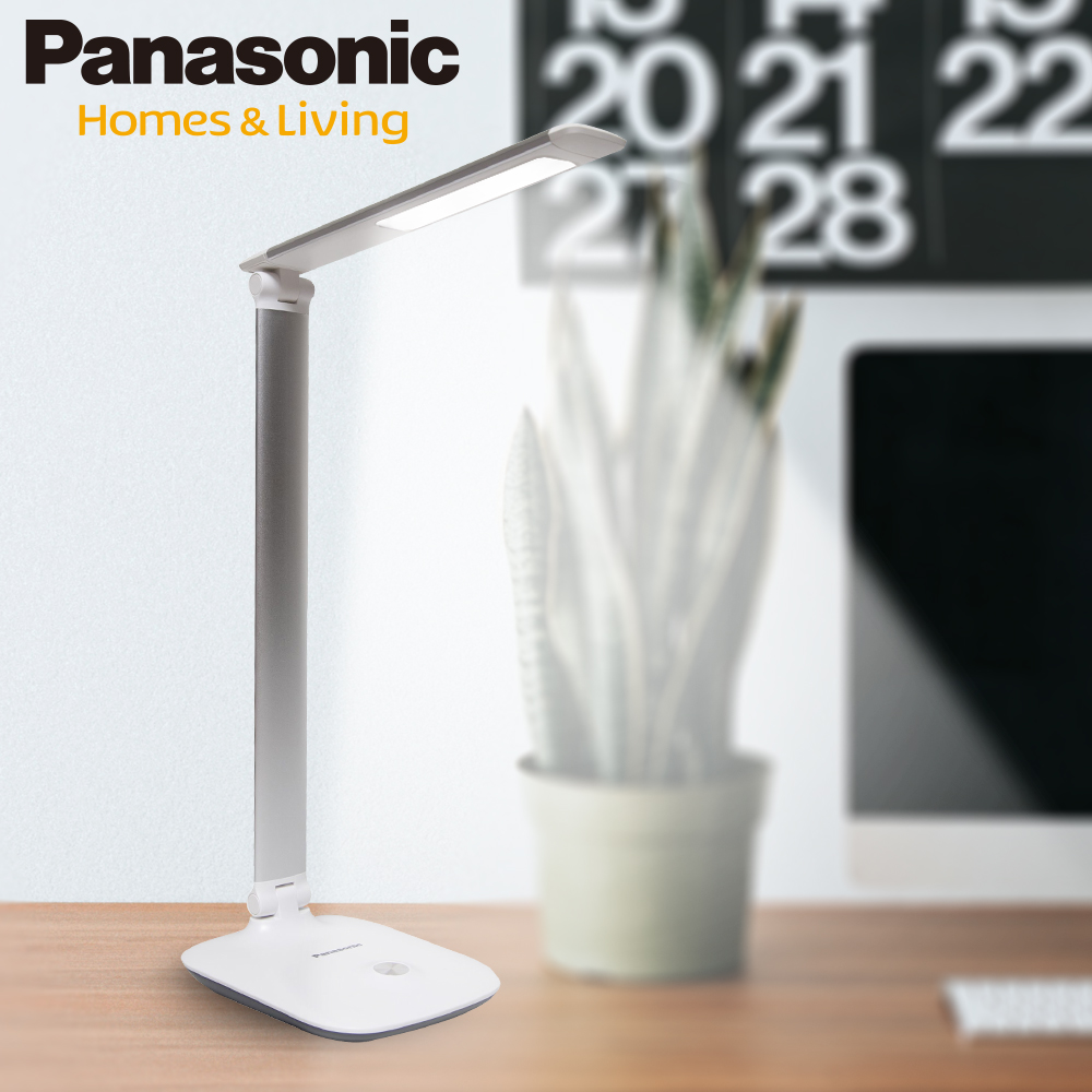 【Panasonic國際牌】LED檯燈 觸控可調光 三軸旋轉 HH-LT0608P09(太空銀)