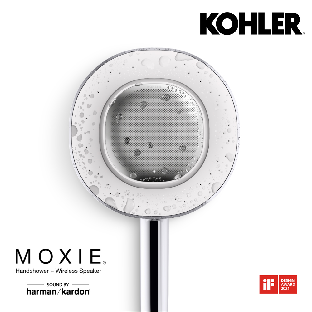 【KOHLER】MOXIE 2.0 藍牙魔音手持花灑 鉻色(配備Harman Kardon藍牙無線喇叭)