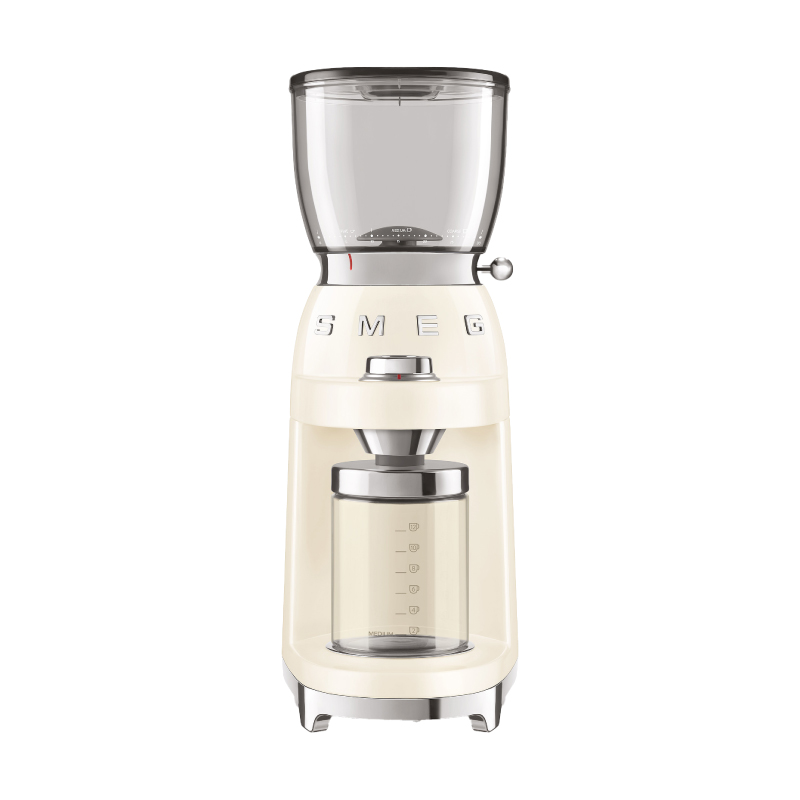 【SMEG】義大利復古美學 定量磨豆機-奶油色