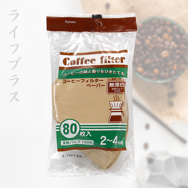 Kyowa日本製無漂白咖啡濾紙-2~4杯用-80枚入×6包