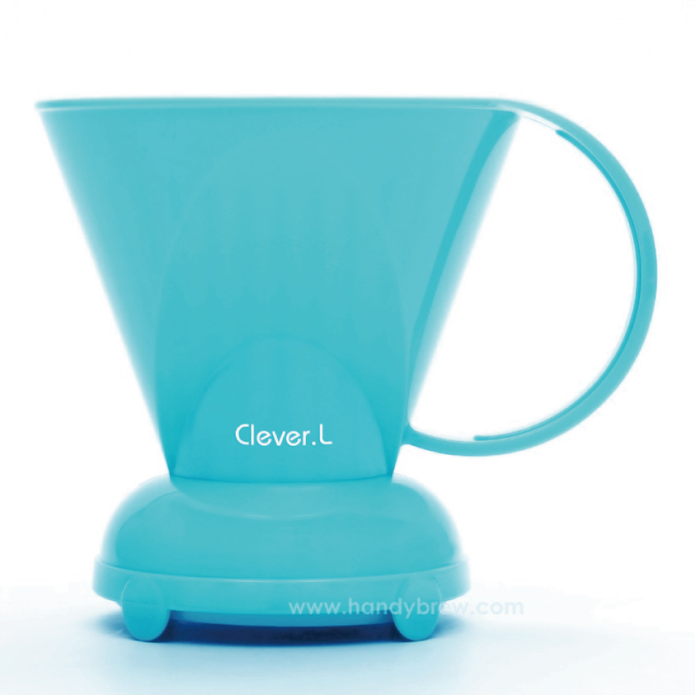 Clever聰明濾杯(L)+專用濾紙(L)型號C-70777-CCD#4奶油藍(500ml)1入/盒