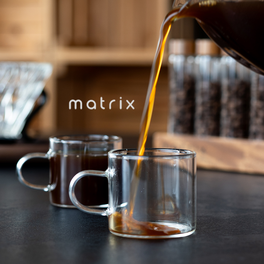 matrix 迷你耐熱玻璃馬克杯2入組80ml