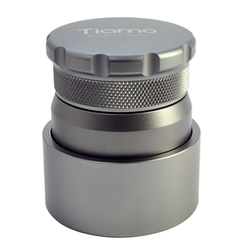 Tiamo針式佈粉器可調深度58mm-銀(HG4401)