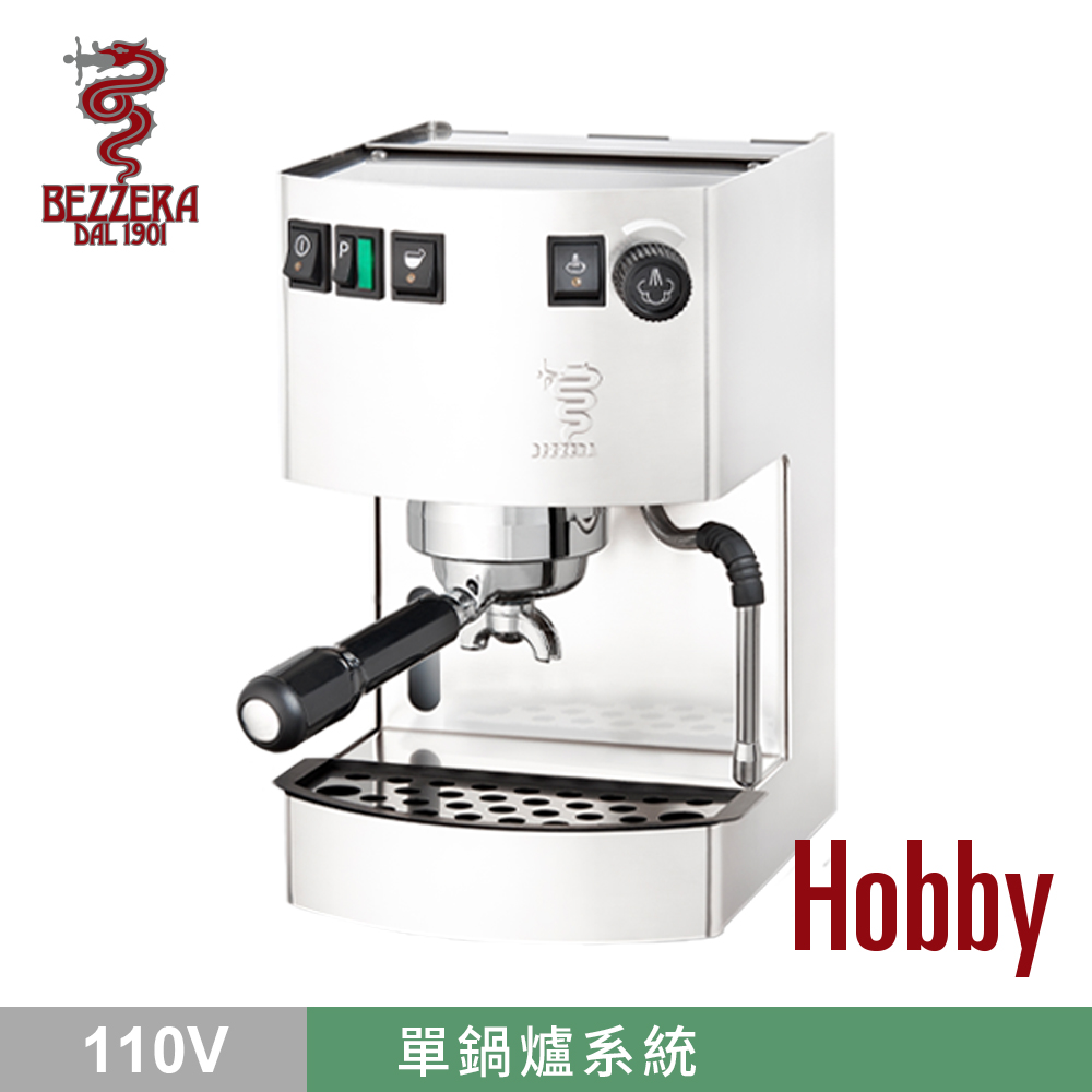 BEZZERA HOBBY 家用半自動咖啡機110V-霧白色(HG1194WH)
