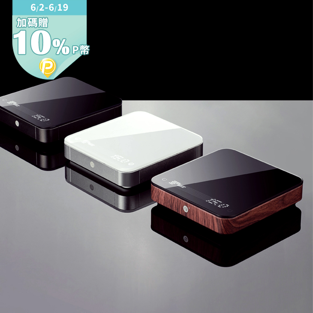 【Hero】靈智LED點陣玻璃金屬流速咖啡電子秤