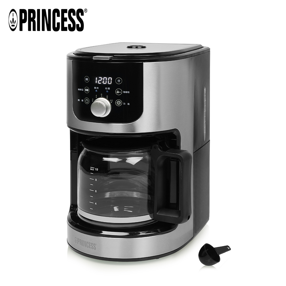 PRINCESS｜荷蘭公主 1.2L全自動美式研磨咖啡機 246015(贈304不鏽鋼鍋)