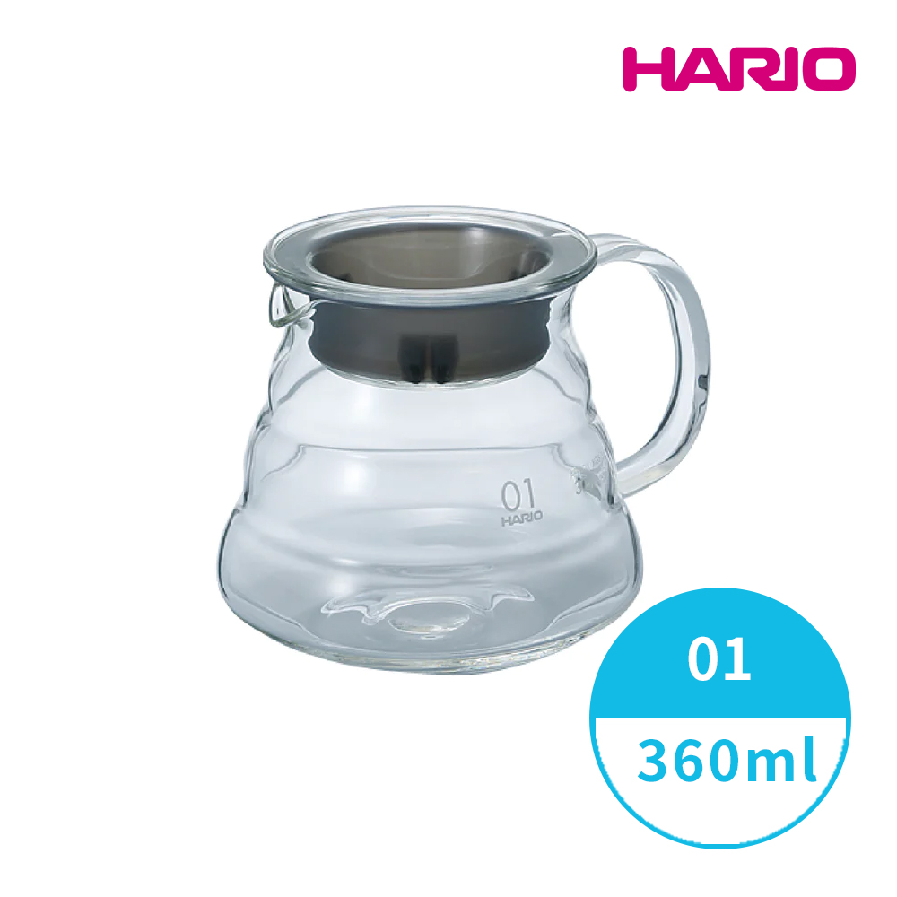 [ HARIO 雲朵系列 V60雲朵36咖啡 01 玻璃分享壺-透明 360ml