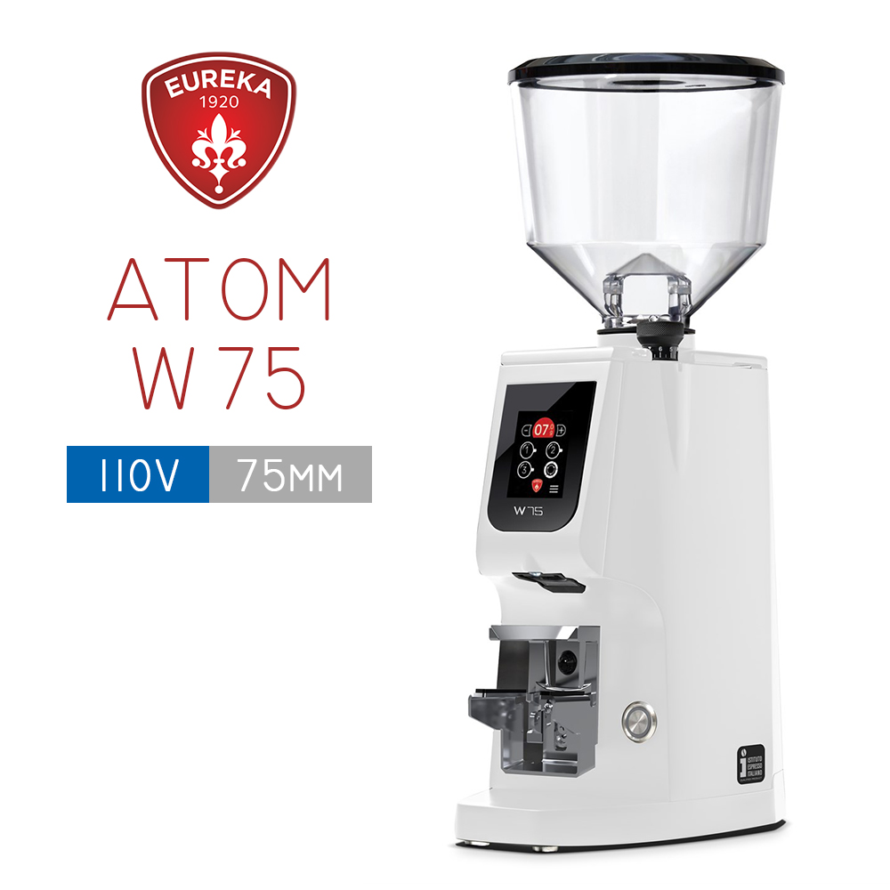 EUREKA 優瑞卡 ATOM W 75 秤重版咖啡磨豆機110V-白色(EG0025WH)