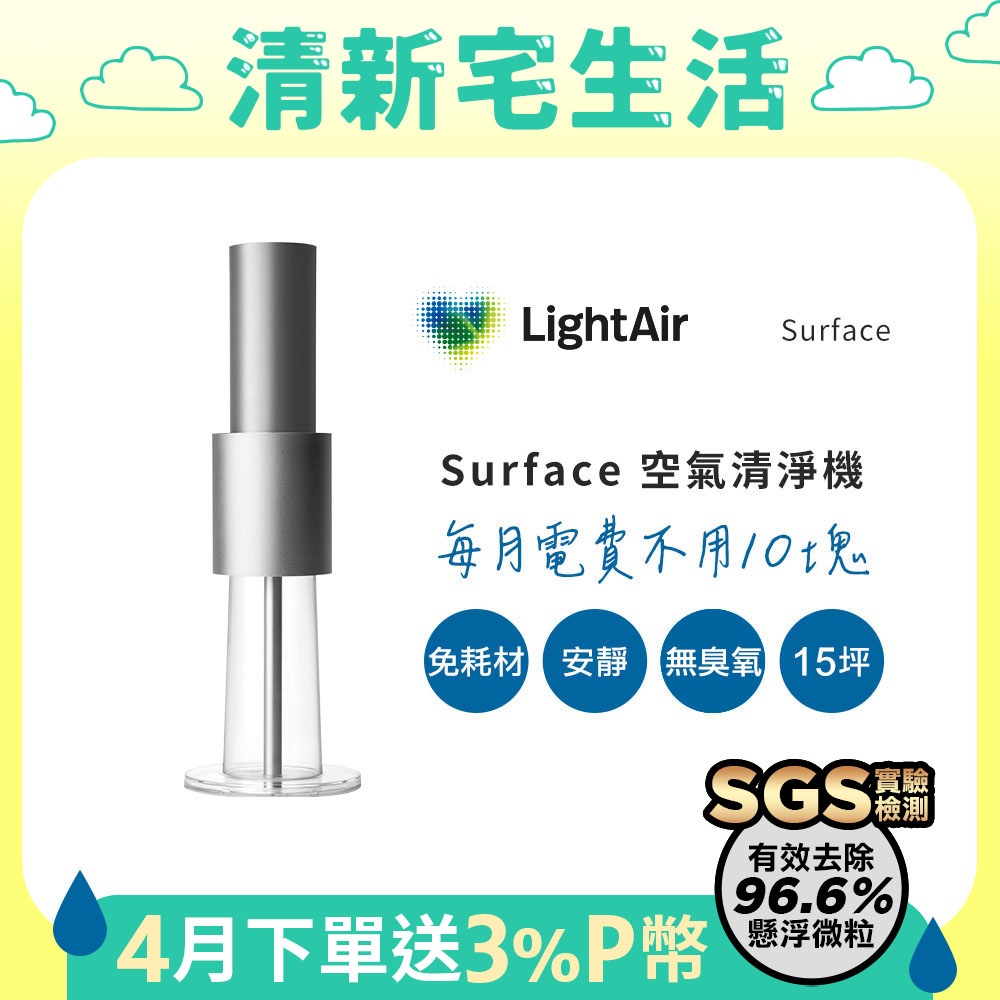 LightAir IonFlow EVOLUTION BLACK 無濾網離子空氣清淨機，採用先進離子技術，無需更換濾網，集塵環直接水洗即可。適用15坪空間，機身輕巧僅2.7kg，尺寸19x59cm，噪音低於5dB，僅7W低功耗，支援國際電壓100-240V。藍色LED燈光，三段式開關，配件齊全包含集塵環、變壓器、小刷子等。產地中國，BSMI認證R39624，2年保固，已投保產品責任險。適閤家居使用，遠離傢俱50cm最佳，維持空氣清新無負擔。