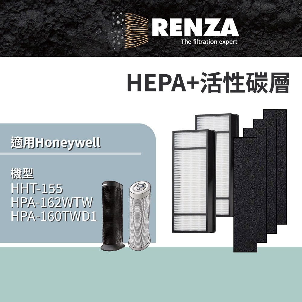 Honeywell HPA-160 HPA-162 HHT-155 可替換HRF-HX2-AP HEPA脫臭濾網
