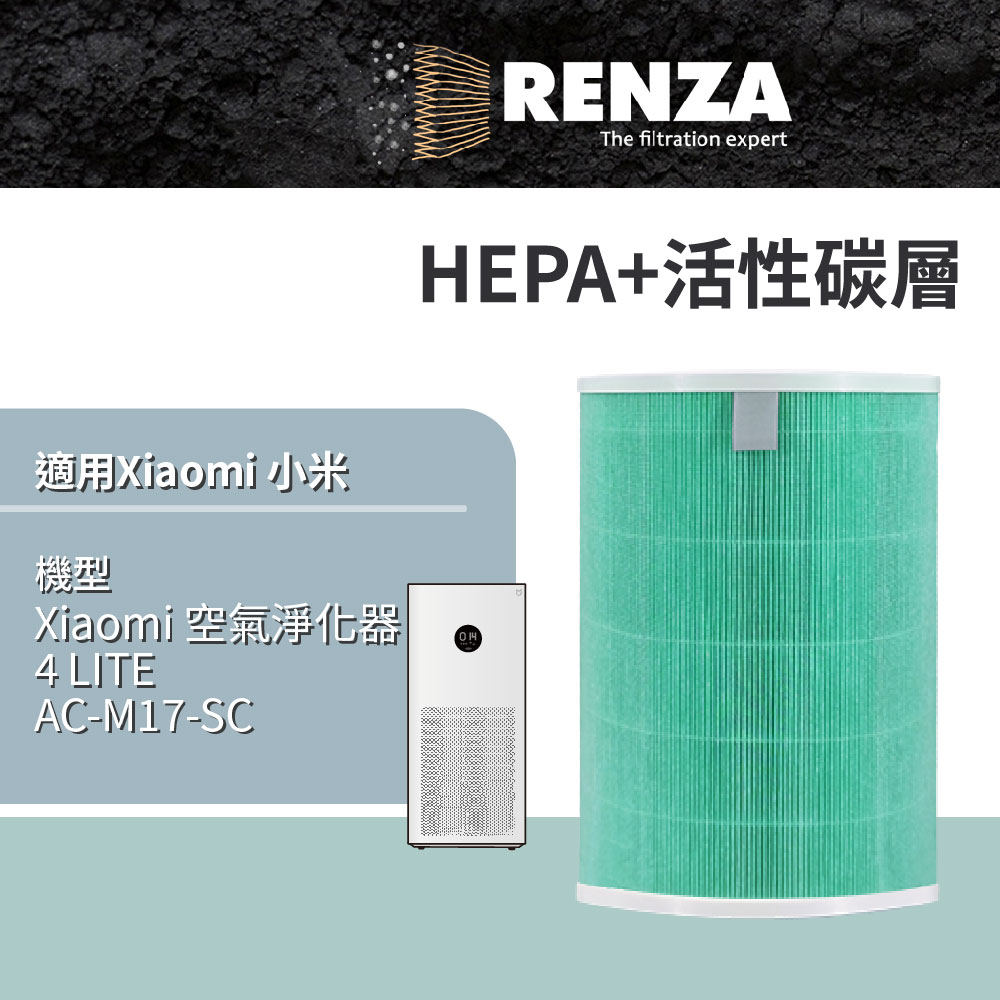 RENZA濾網 適用 小米 Xiaomi 空氣淨化器 4 LITE AC-M17-SC 小米四 LITE 濾網