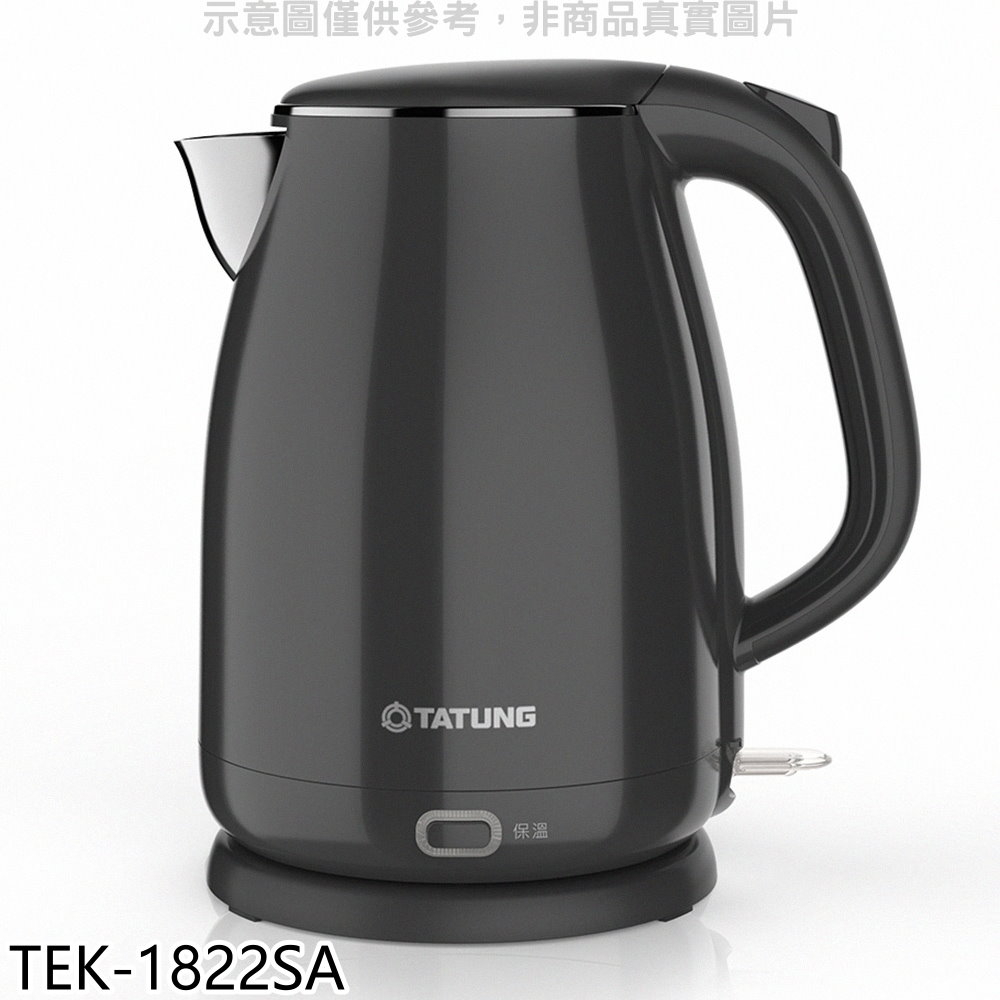 大同 1.8公升雙層防燙保溫電茶壺熱水瓶【TEK-1822SA】