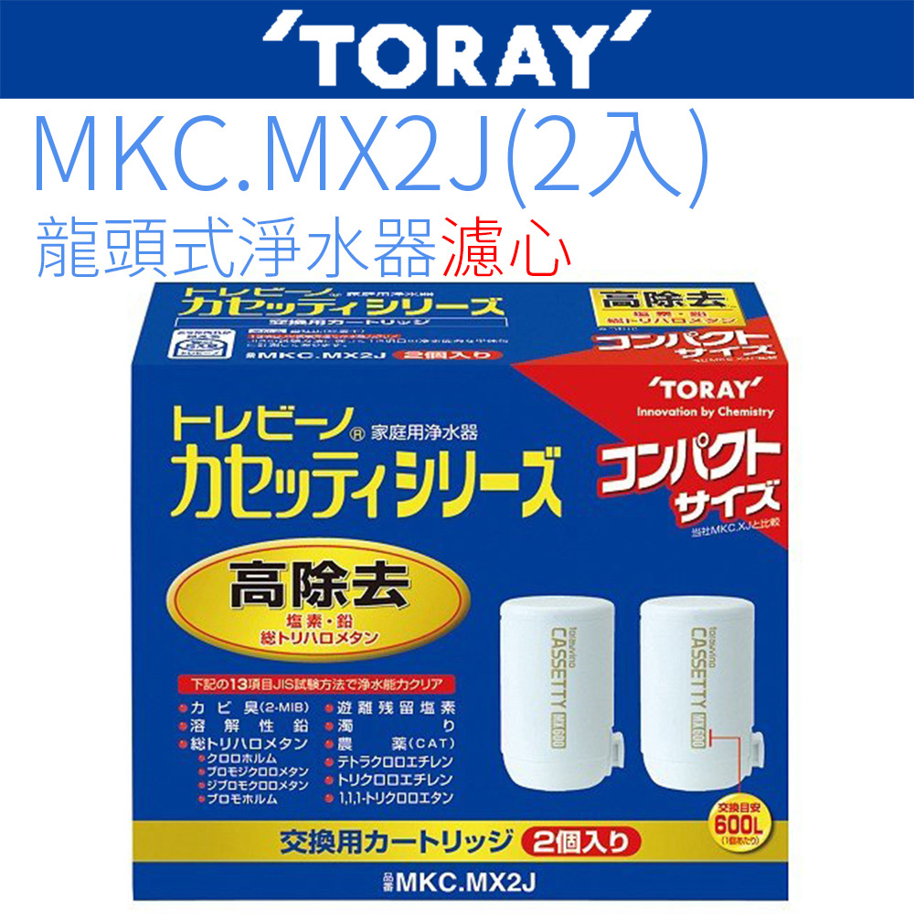 【TORAY 東麗】日本原裝濾心 MKC.MX2J