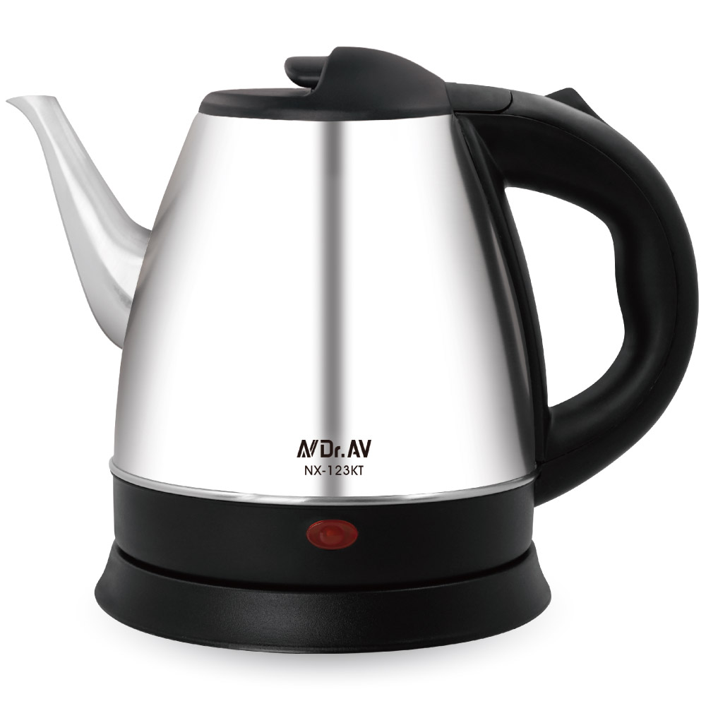 【聖岡科技Dr.AV】NX-123KT長壺嘴 沖泡 1.2L 304不鏽鋼 快煮壺(五星級飯店使用)
