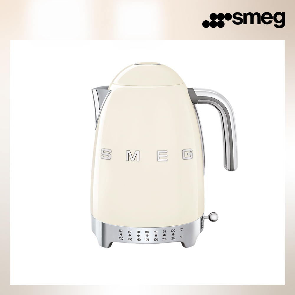 SMEG 義大利控溫式電熱水壺-奶油色_KLF04CRUS