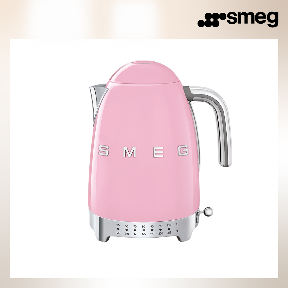SMEG 義大利控溫式電熱水壺-粉紅色_KLF04PKUS