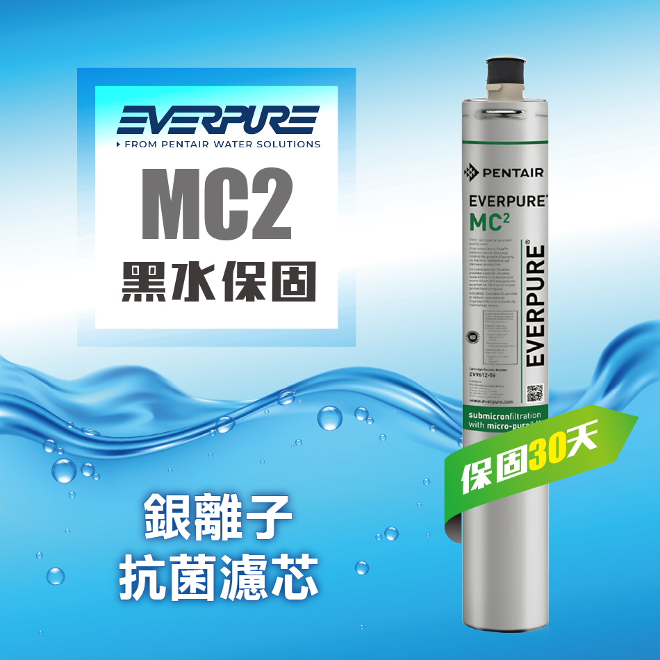 EVERPURE MC2銀離子抗菌濾心/平行輸入濾芯★請認明公司保固貼紙，享黑水保固★