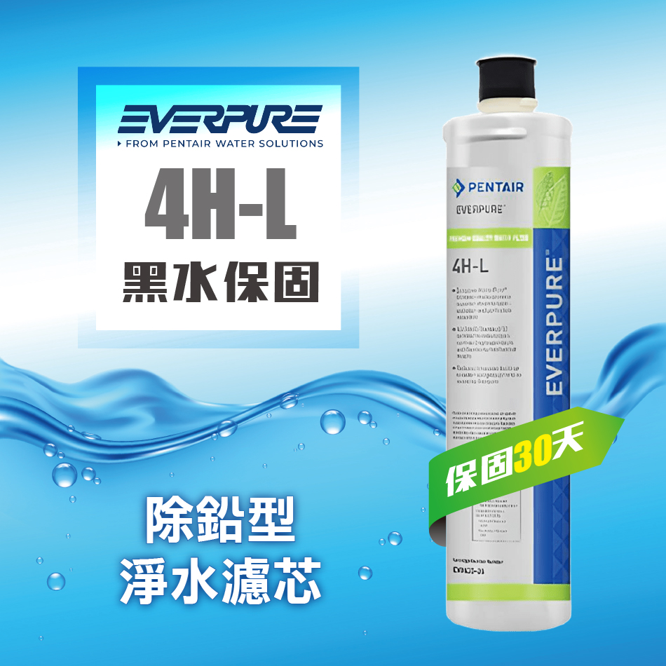 EVERPURE 4HL進階除鉛系列濾心【4HL平行輸入濾芯】黑水保固30天