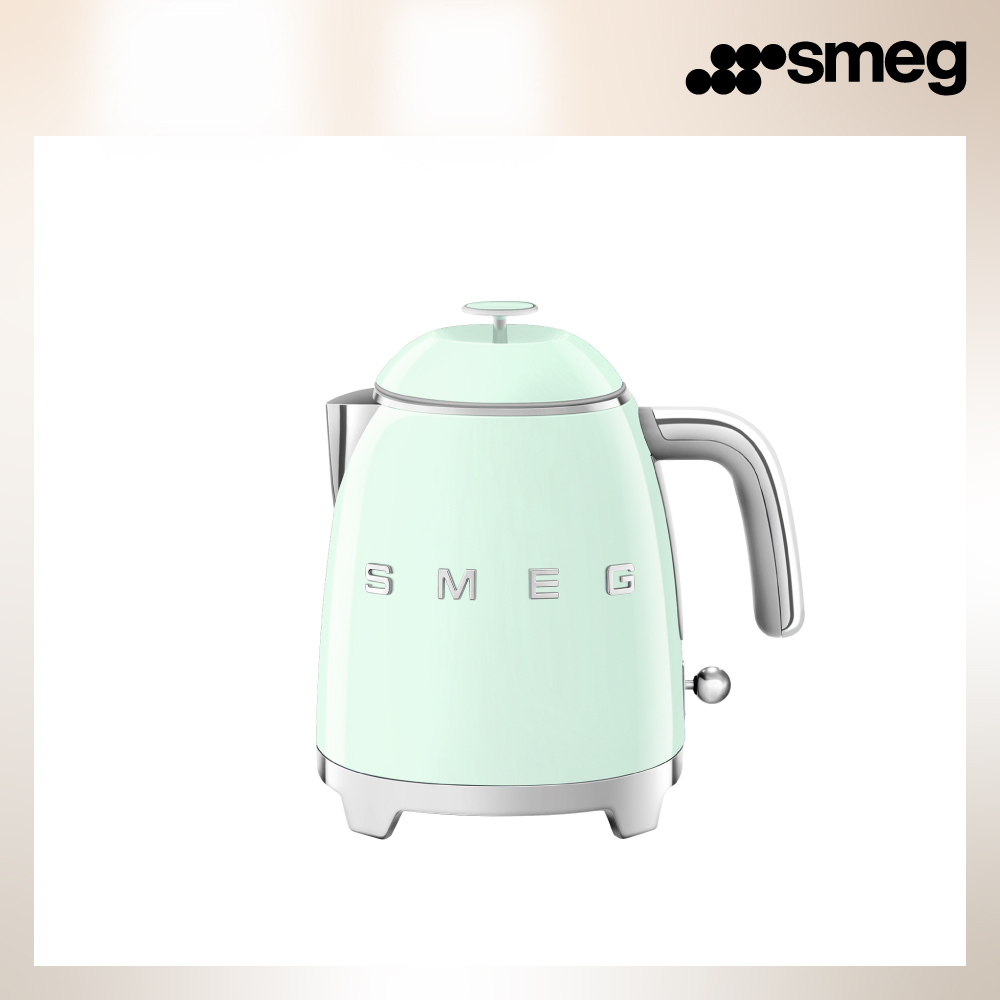 SMEG 義大利迷你電熱水壺-粉綠色_KLF05PGUS