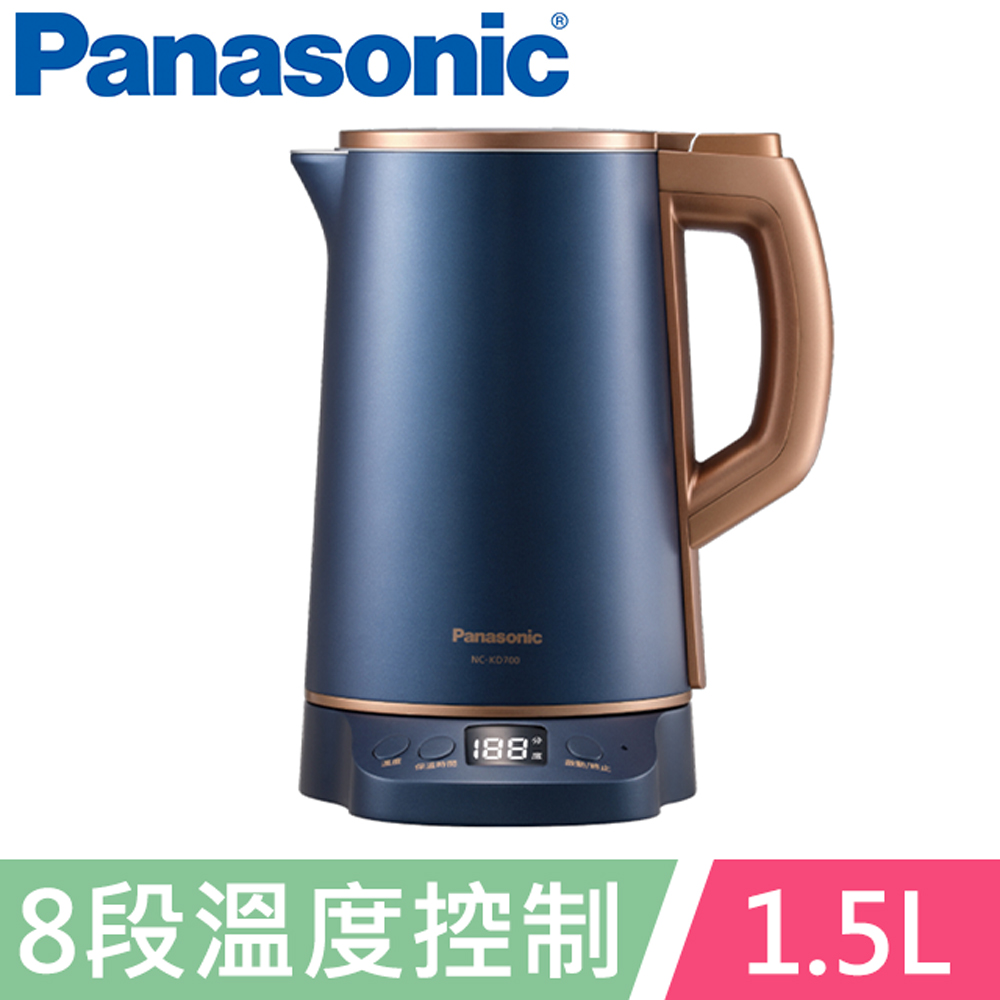 Panasonic 國際牌1.5公升雙層溫控型不鏽鋼快煮壺 NC-KD700