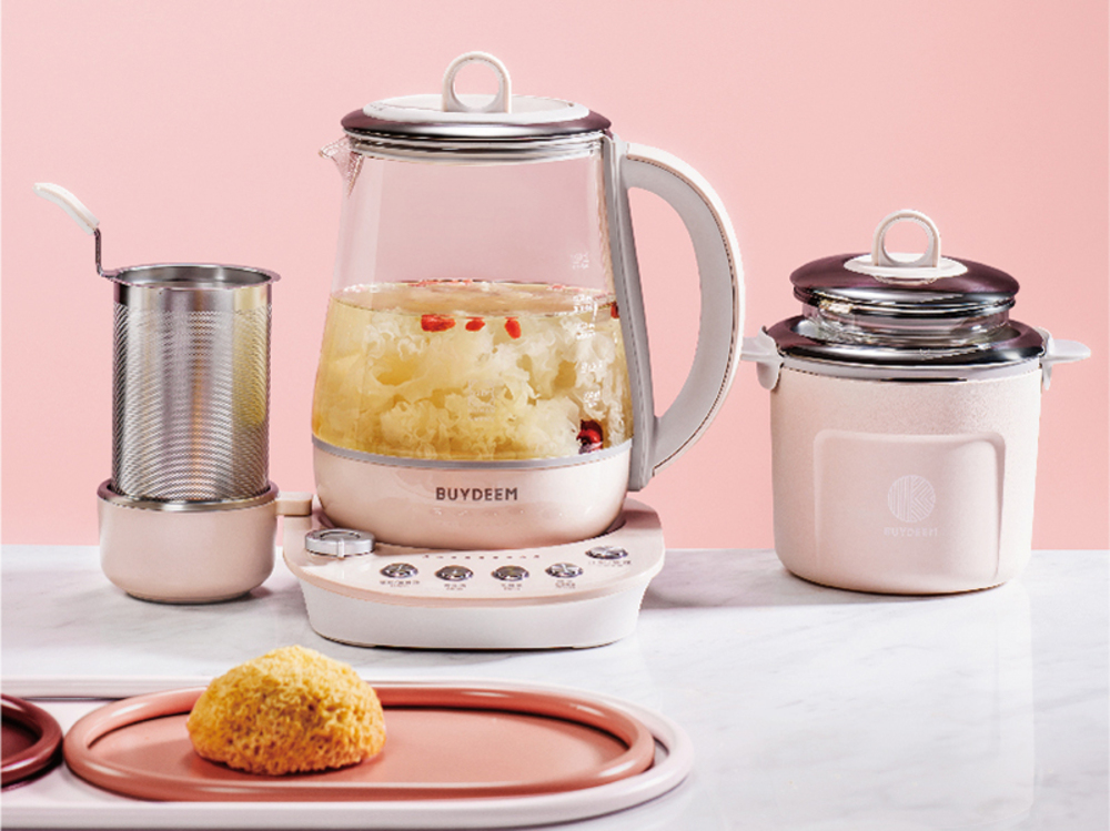 BUYDEEM 北鼎 多功能烹煮壺1.5L- 粉漾美顏壺