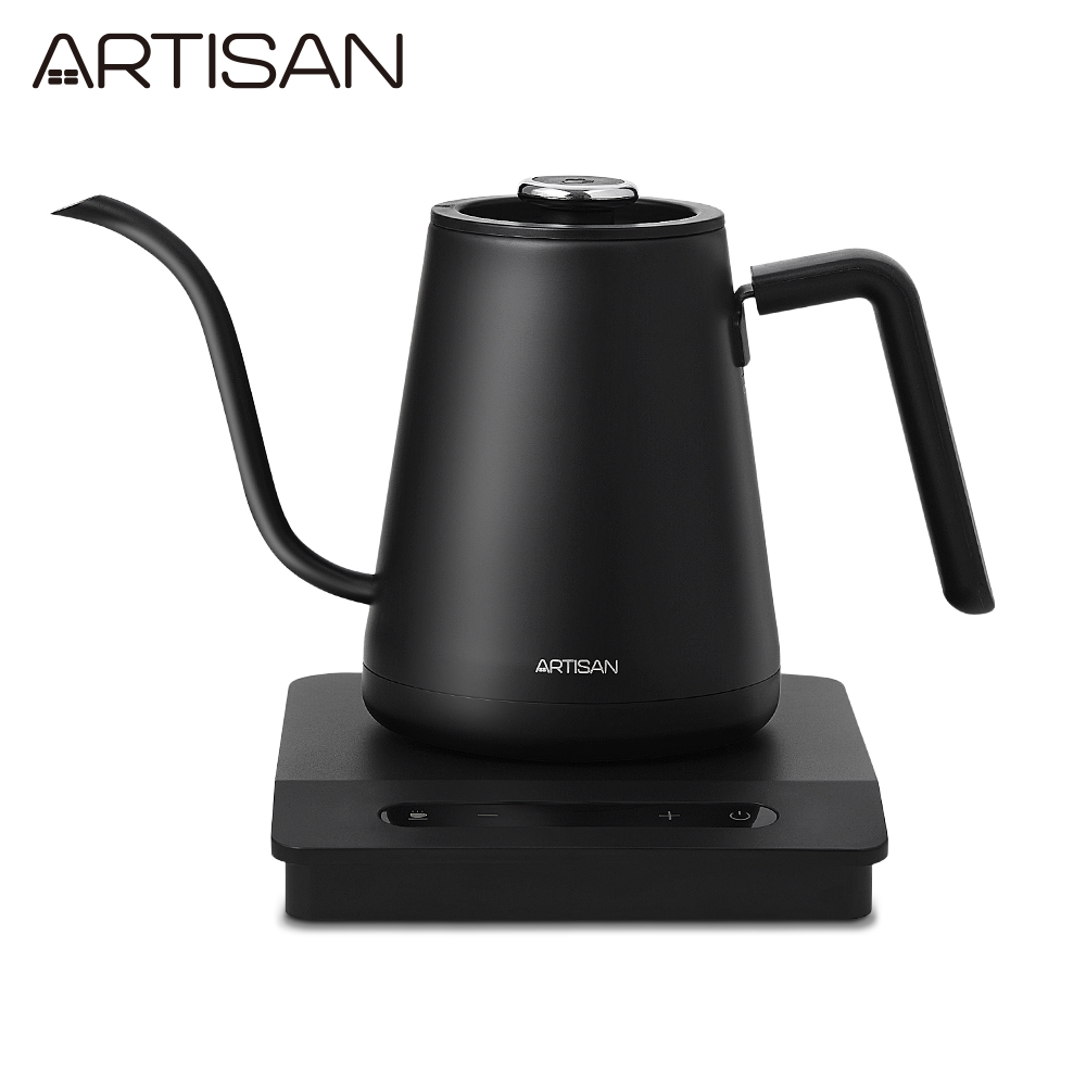 ARTISAN 奧堤森 0.8L溫控手沖細口快煮壺/消光黑 KT0801