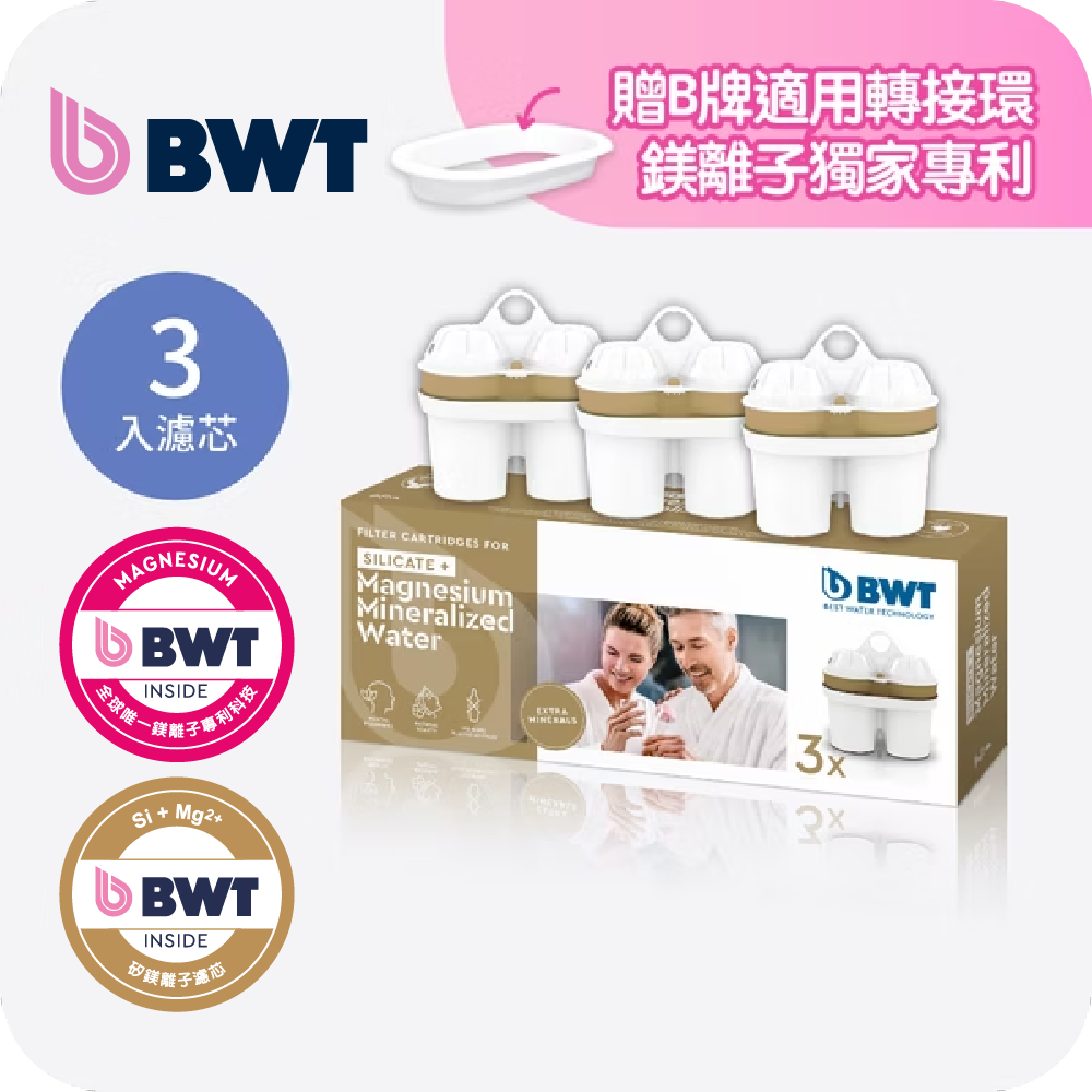 【BWT德國倍世】矽鎂離子濾芯3入 (2023搶先上市)