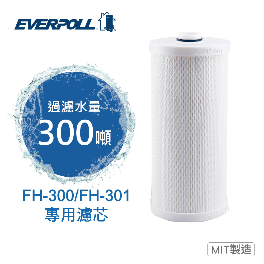 【EVERPOLL】全戶濾淨雙效濾芯 FH-030 (FH-301 專用濾芯)