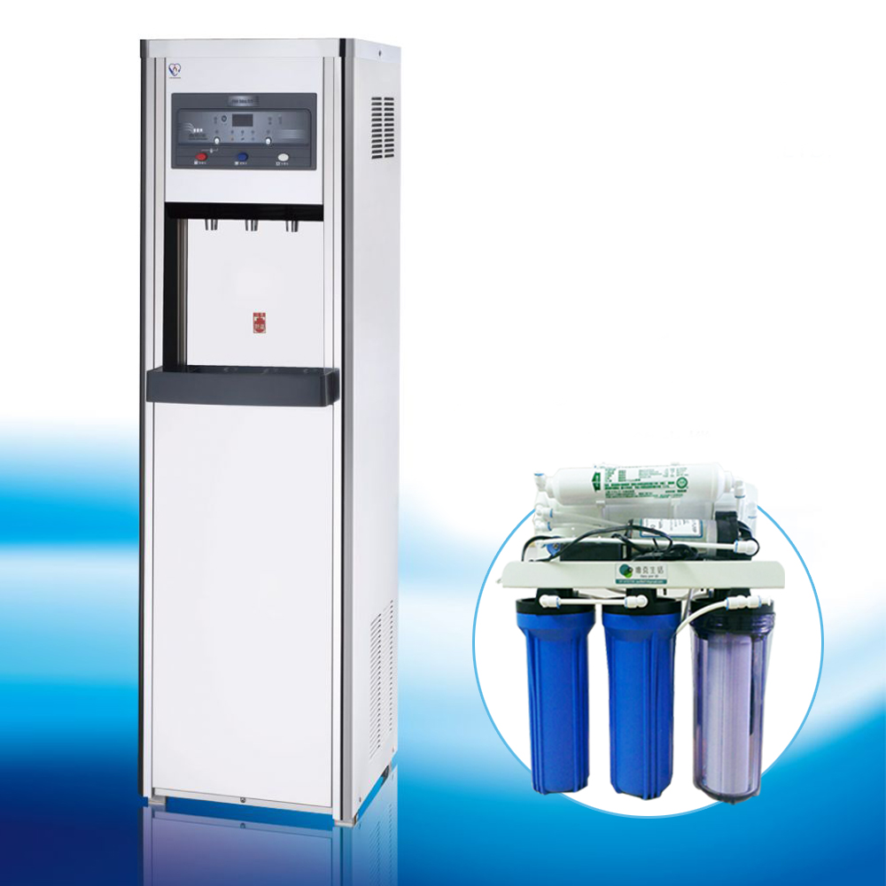 HS720溫熱數位開放型立地式飲水機+搭配公規RO 5道逆滲透