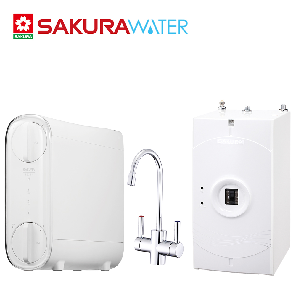 《SAKURA櫻花》廚下加熱器P0553A+RO淨水器P-0233